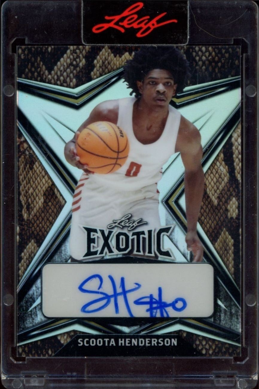 2022-23 Leaf Exotic Scoot Henderson #EA-SH1 trading card