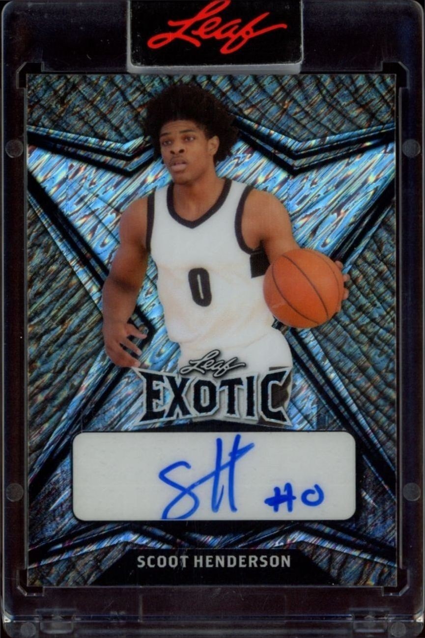 2022-23 Leaf Exotic Scoot Henderson #BA-SH1 trading card