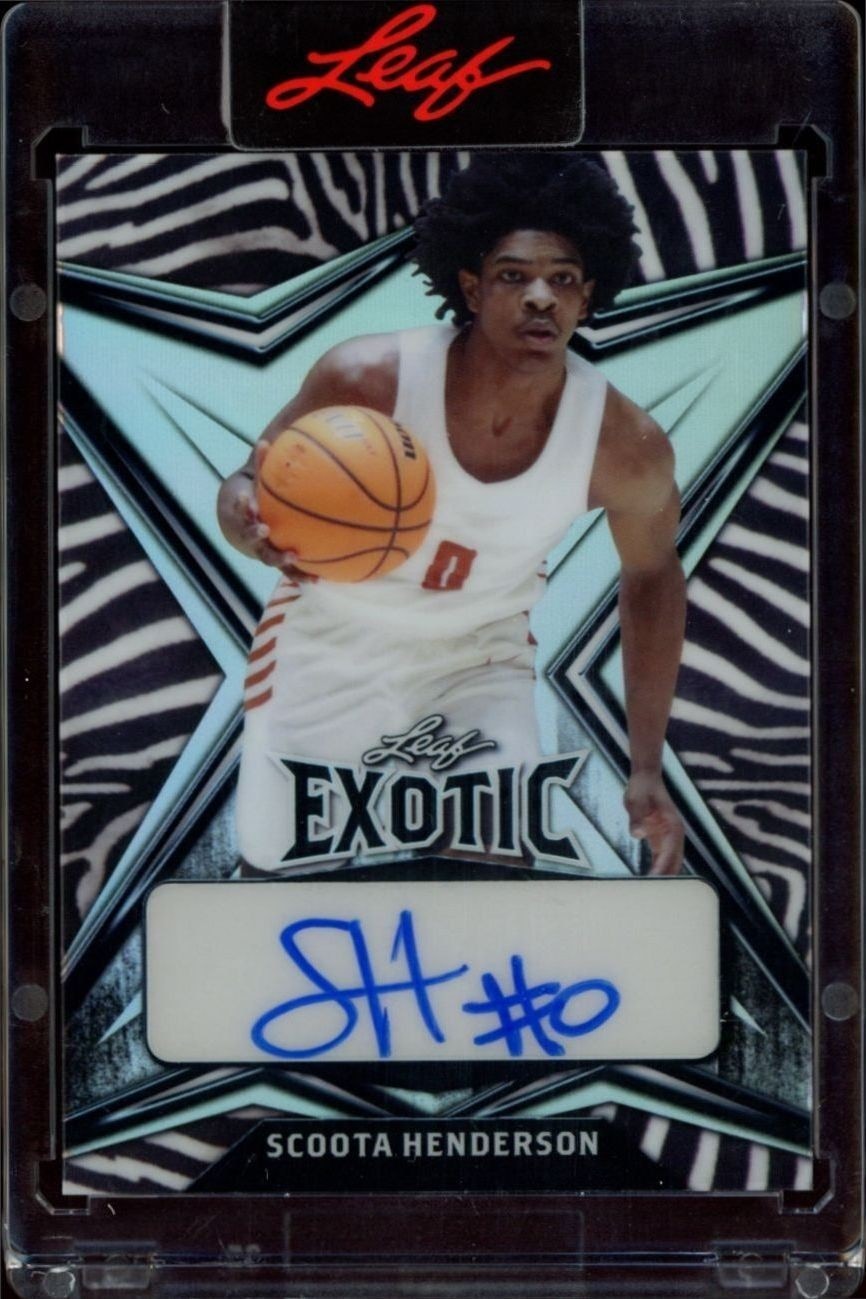 2022-23 Leaf Exotic Scoot Henderson #EA-SH1 trading card