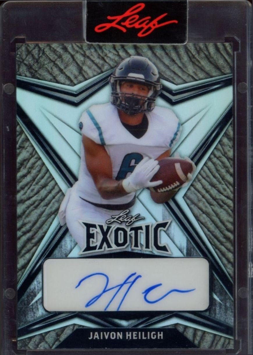 Jaivon Heilich (Prismatic Elephant · Numbered /8 · Manufacturer Autograph · Label Or Sticker)