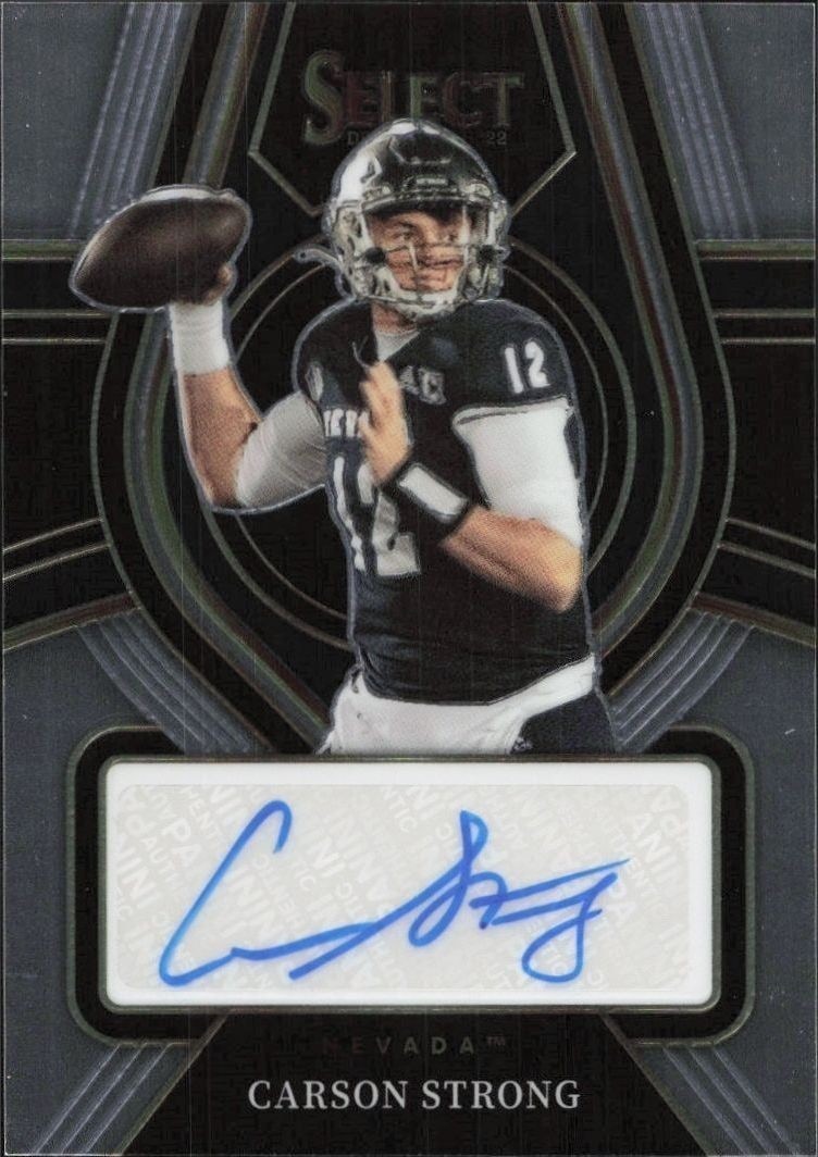 2022 Panini Select Draft Picks Carson Strong #RS-CST trading card