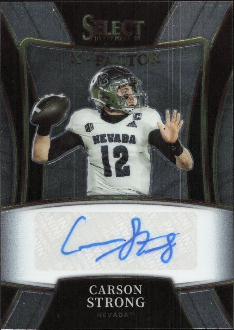 2022 Panini Select Draft Picks Carson Strong #X-CST trading card