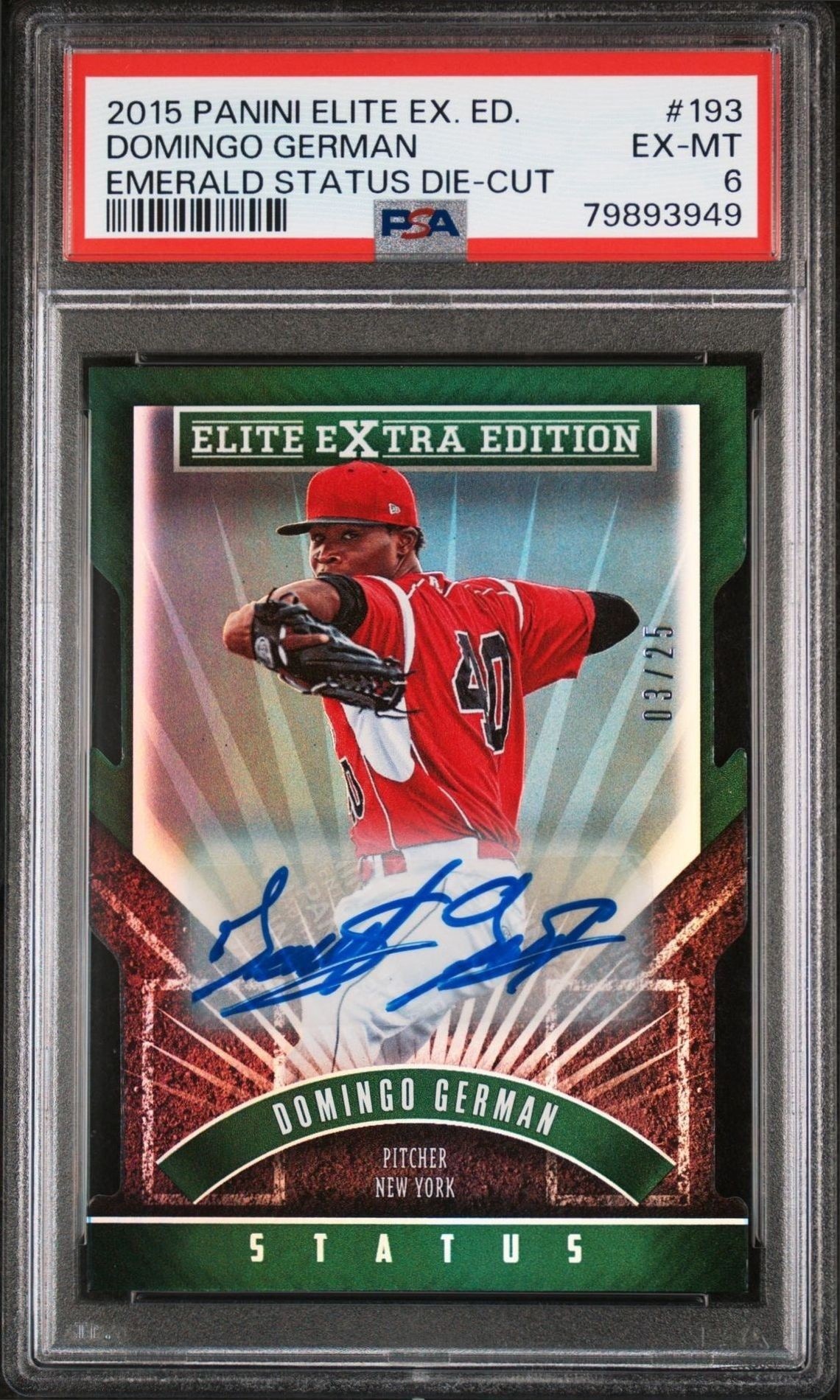 2015 Panini Elite Extra Edition Domingo German #193 trading card