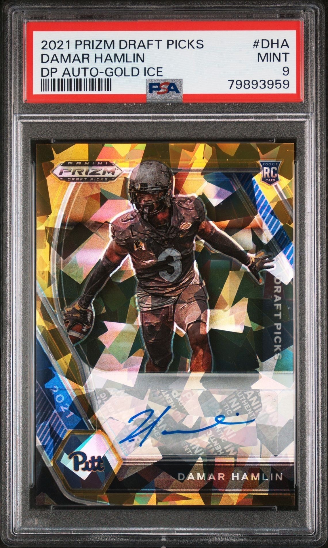 2021 Panini Prizm Draft Picks Damar Hamlin #DPA-DHA trading card