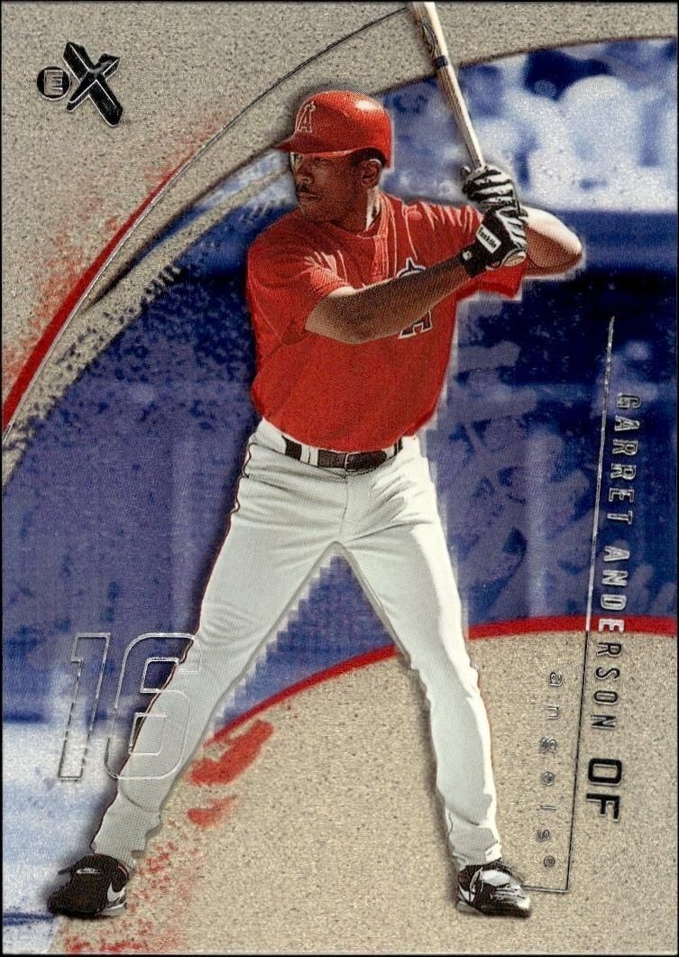 2002 Fleer E-X Garret Anderson #65 trading card