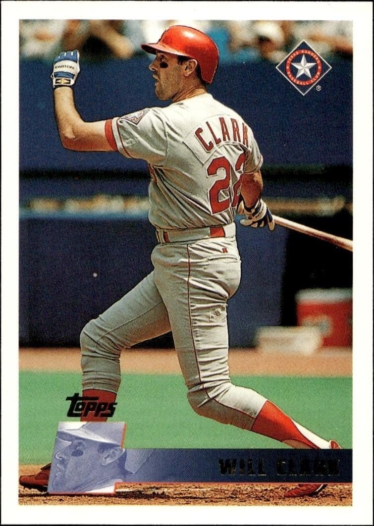 1996 Topps Will Clark #299 trading card