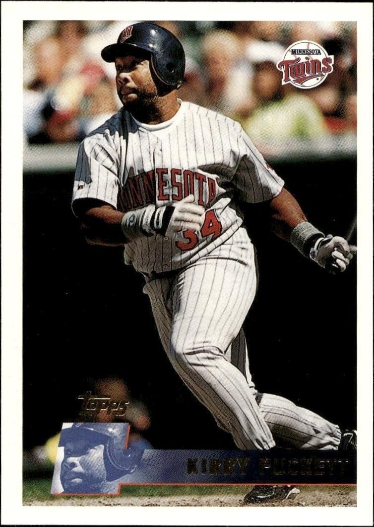 1996 Topps Kirby Puckett #50 trading card