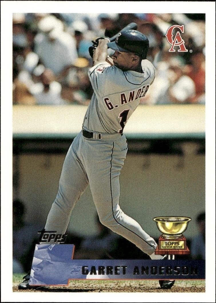 1996 Topps Garret Anderson #132 trading card