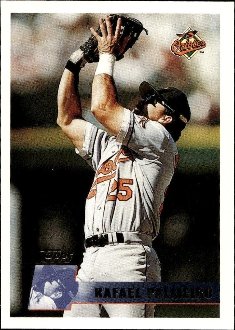 1996 Topps Rafael Palmeiro #395 trading card