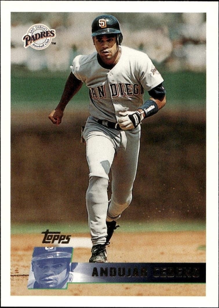 1996 Topps Andujar Cedeno #29 trading card
