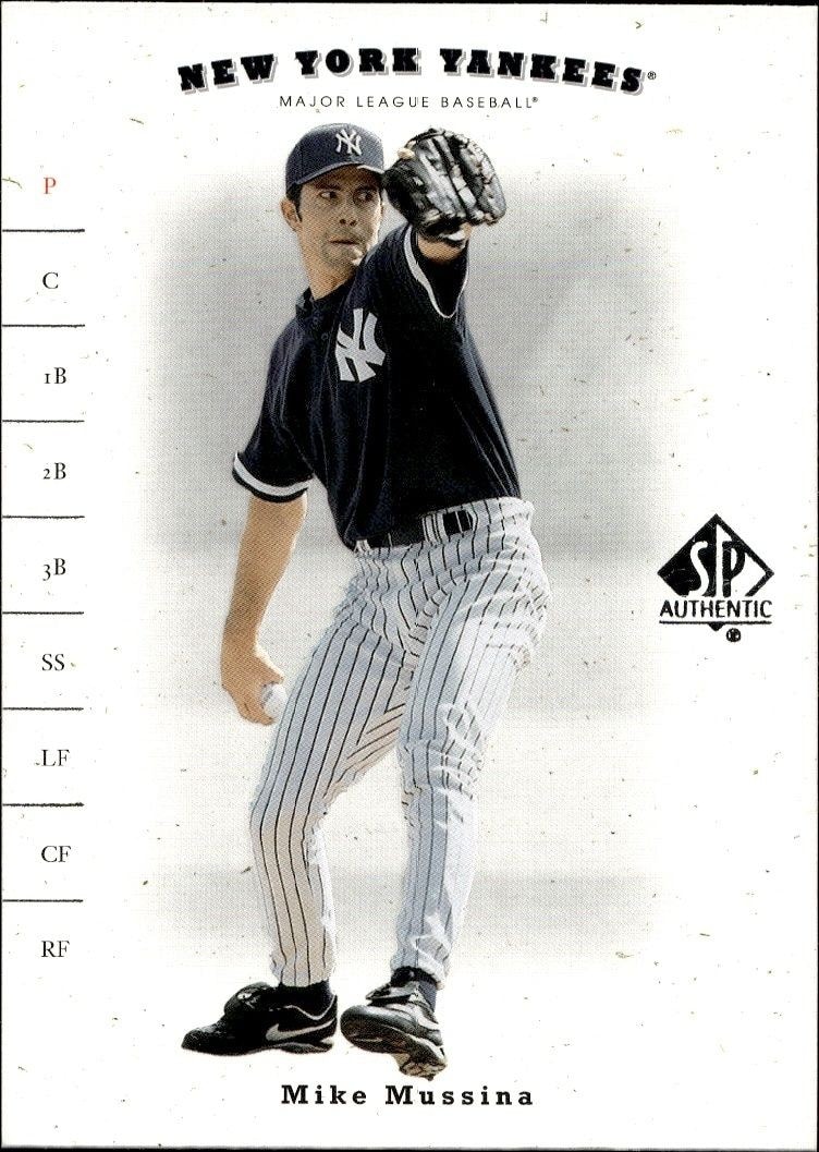 2001 Upper Deck SP Authentic Mike Mussina #39 trading card