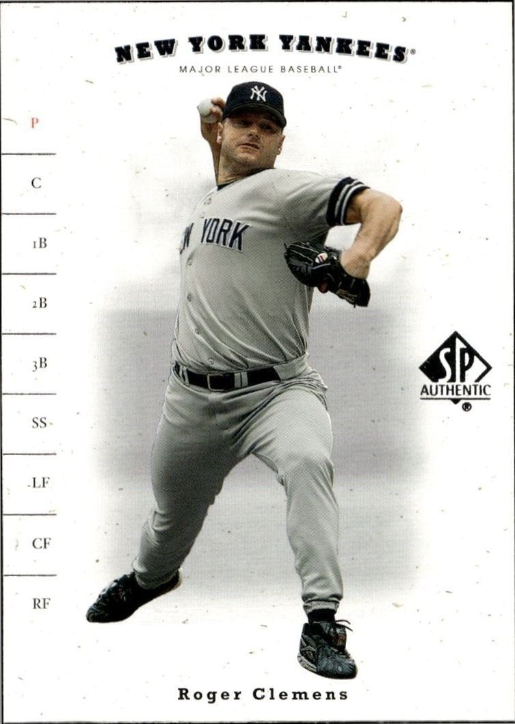 2001 Upper Deck SP Authentic Roger Clemens #38 trading card