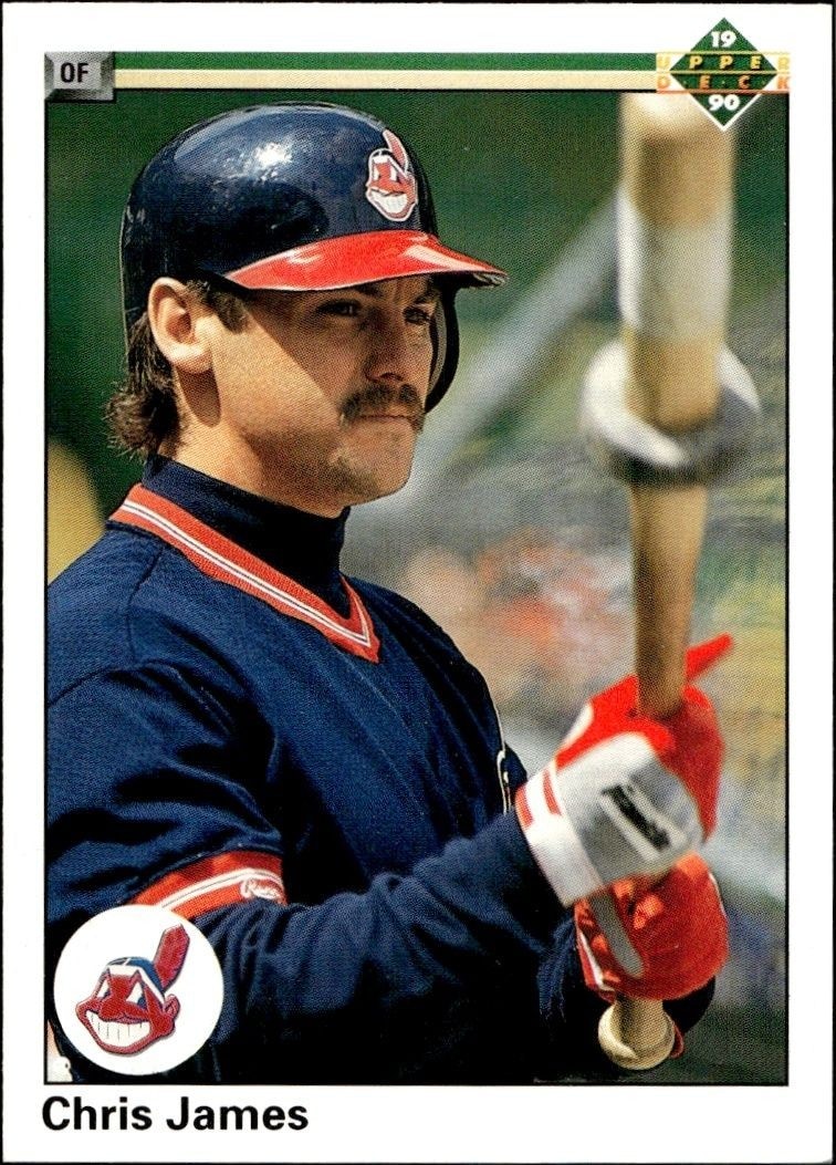 1990 Upper Deck High Number Chris James #798 trading card