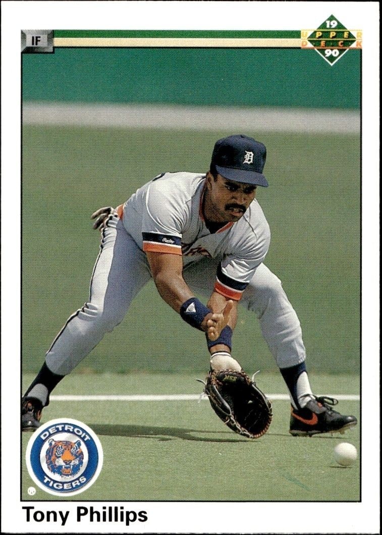 1990 Upper Deck High Number Tony Phillips #768 trading card