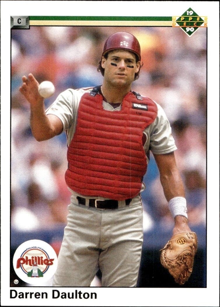 1990 Upper Deck Low Number Darren Daulton #418 trading card