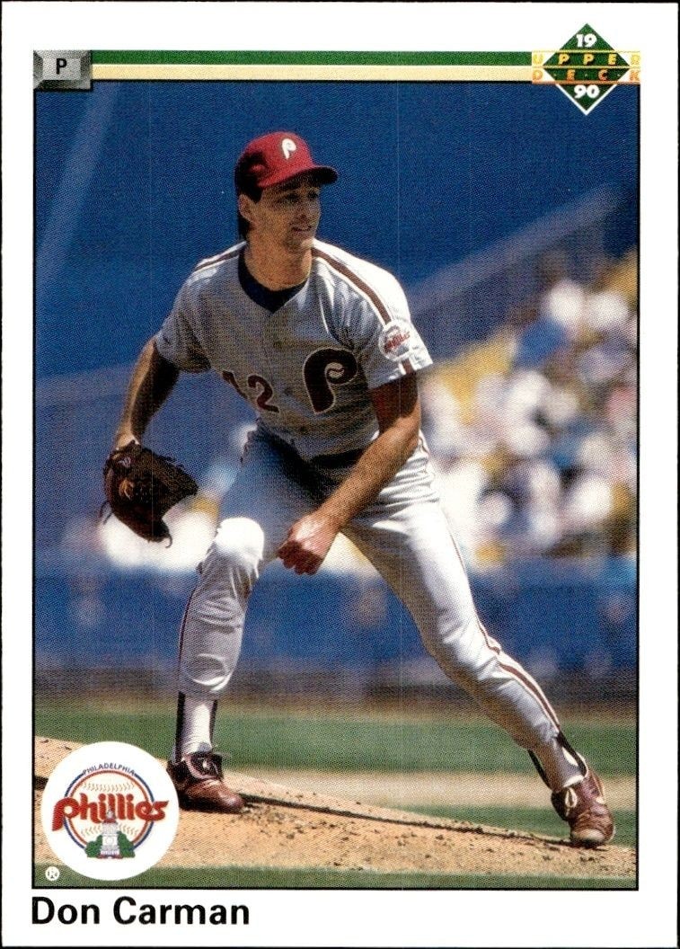 1990 Upper Deck Low Number Don Carman #420 trading card