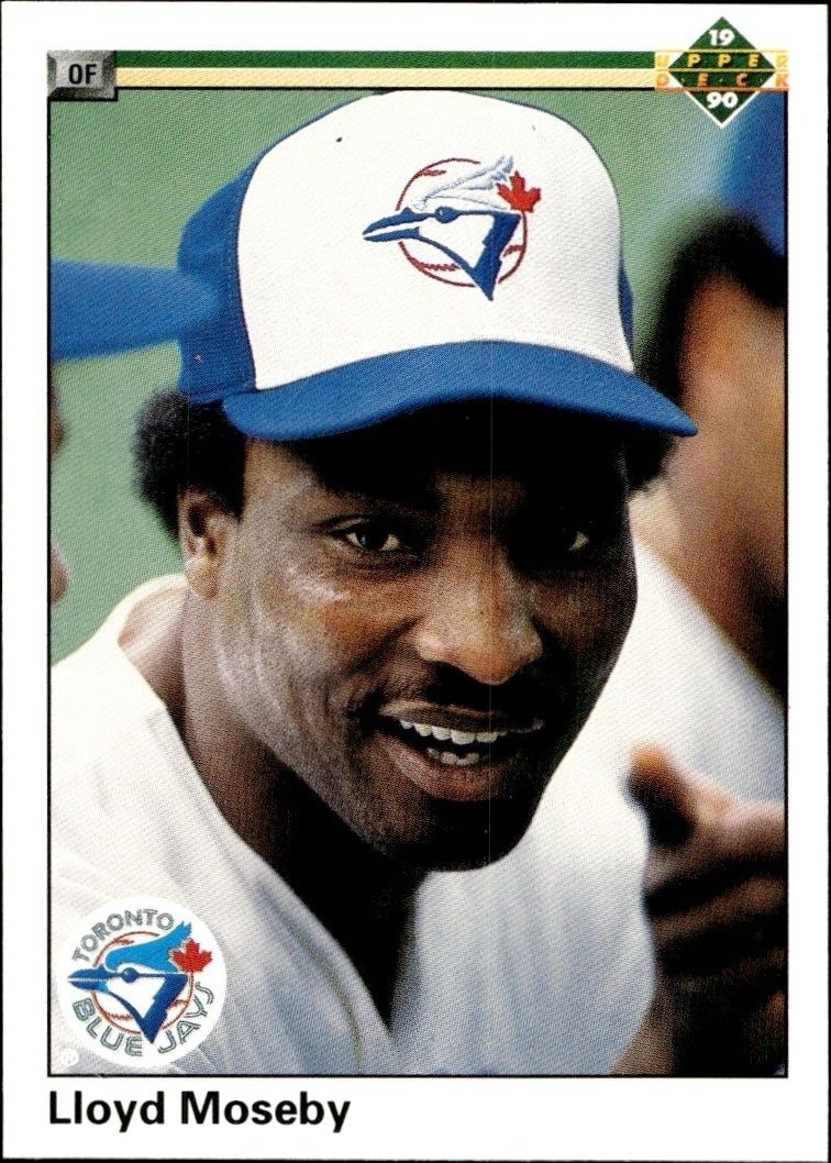 1990 Upper Deck Low Number Lloyd Moseby #421 trading card