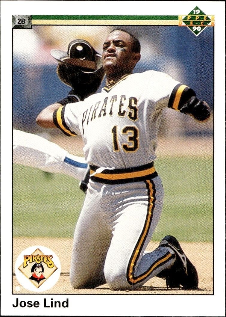 1990 Upper Deck Low Number Jose Lind #424 trading card