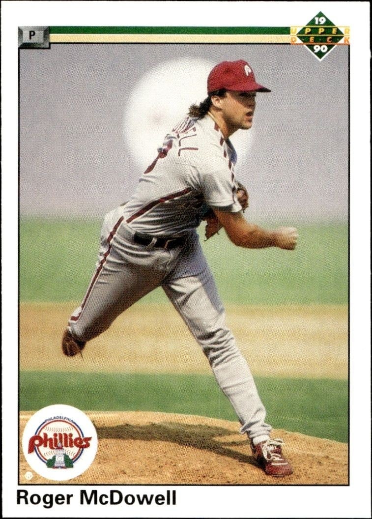 1990 Upper Deck Low Number Roger McDowell #416 trading card