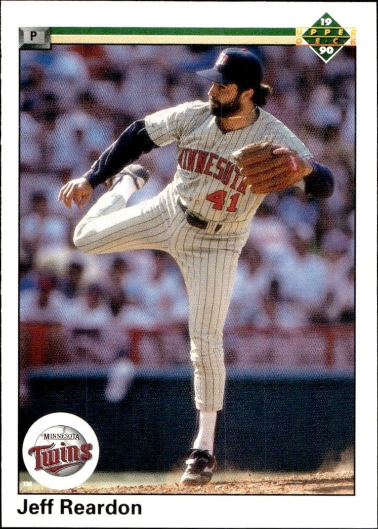 1990 Upper Deck Low Number Jeff Reardon #417 trading card