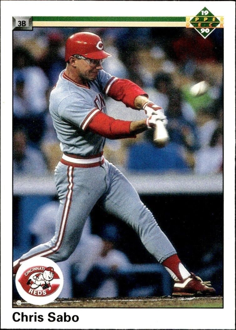 1990 Upper Deck Low Number Chris Sabo #181 trading card