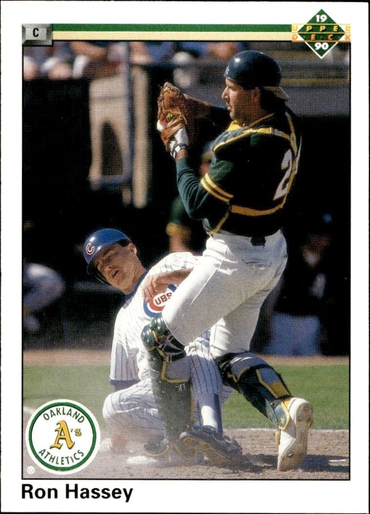 1990 Upper Deck Low Number Ron Hassey #195 trading card