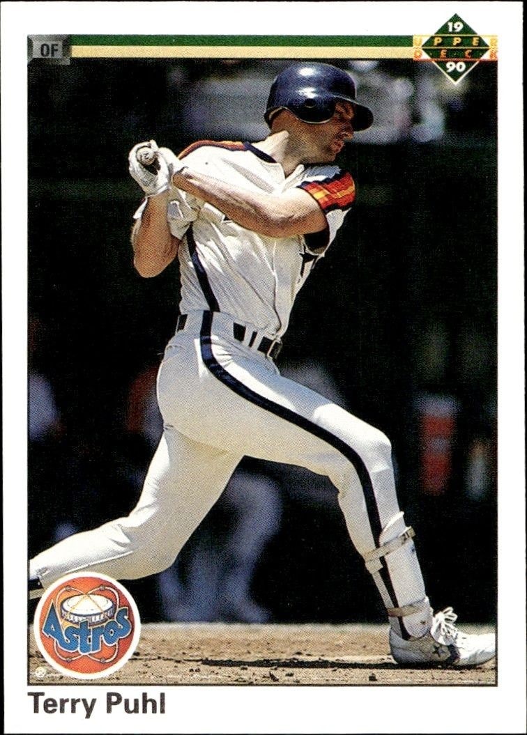 1990 Upper Deck Low Number Terry Puhl #201 trading card