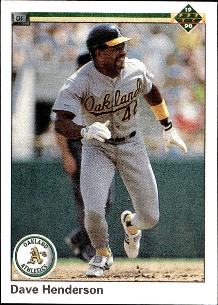 1990 Upper Deck Low Number Dave Henderson #206 trading card