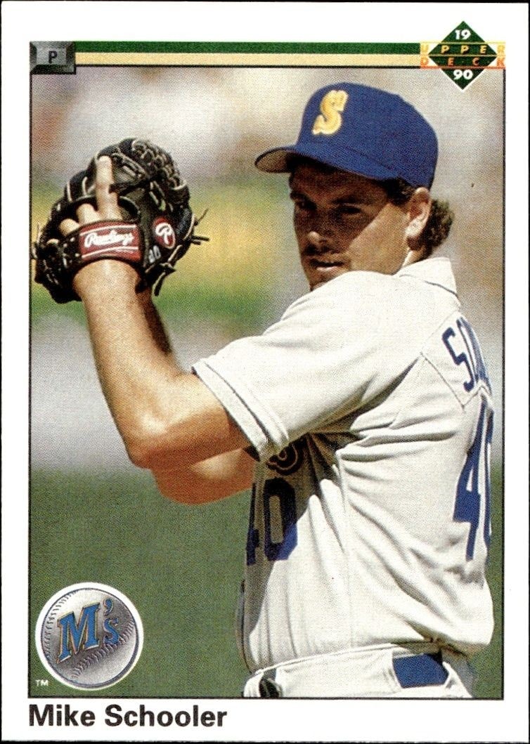 1990 Upper Deck Low Number Mike Schooler #214 trading card