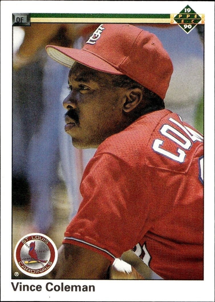 1990 Upper Deck Low Number Vince Coleman #223 trading card