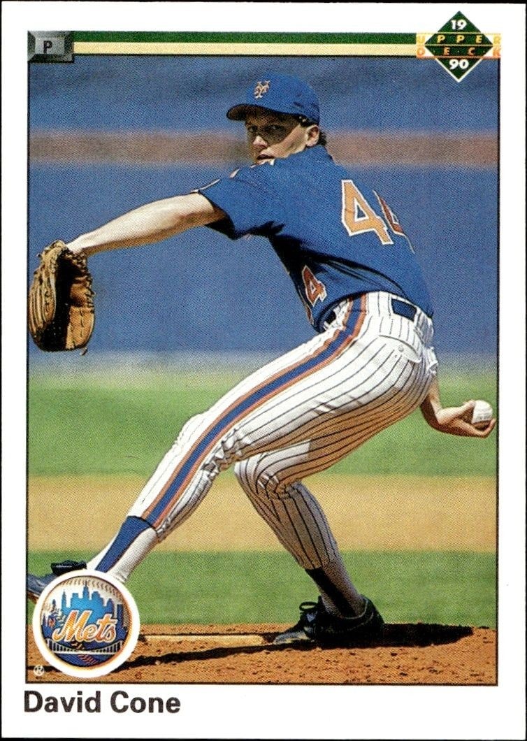 1990 Upper Deck Low Number David Cone #224 trading card