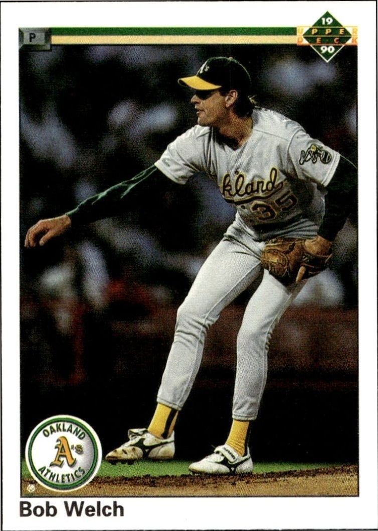 1990 Upper Deck Low Number Bob Welch #251 trading card