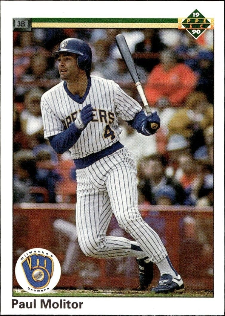 1990 Upper Deck Low Number Paul Molitor #254 trading card