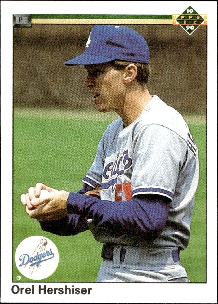 1990 Upper Deck Low Number Orel Hershiser #256 trading card