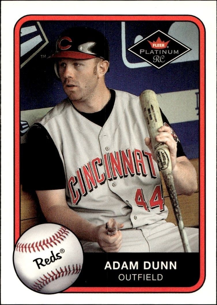 2001 Fleer Platinum Adam Dunn #398 trading card
