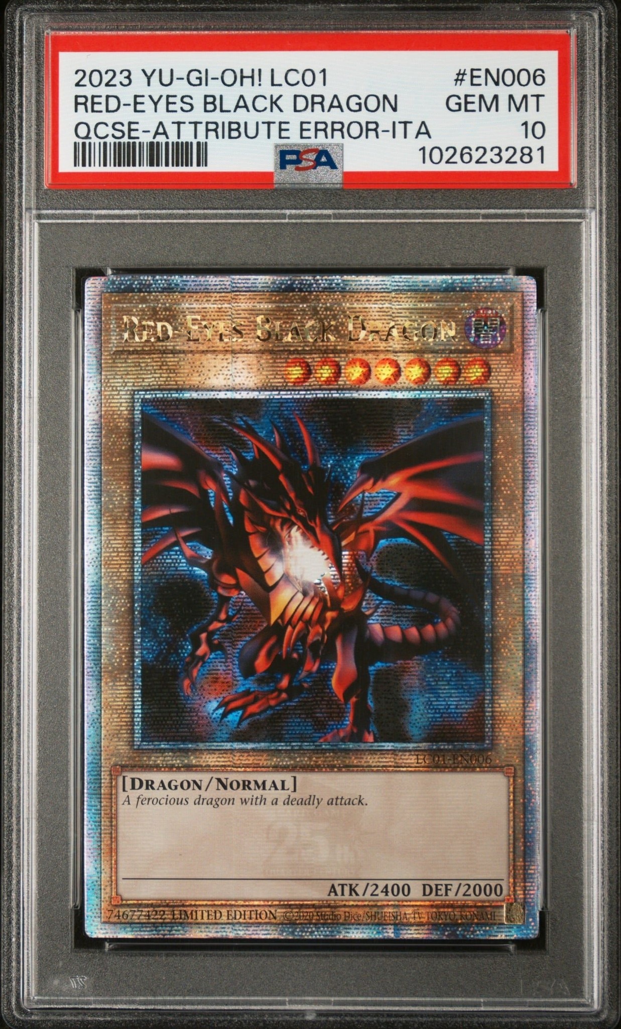 Red-Eyes Black Dragon - Front