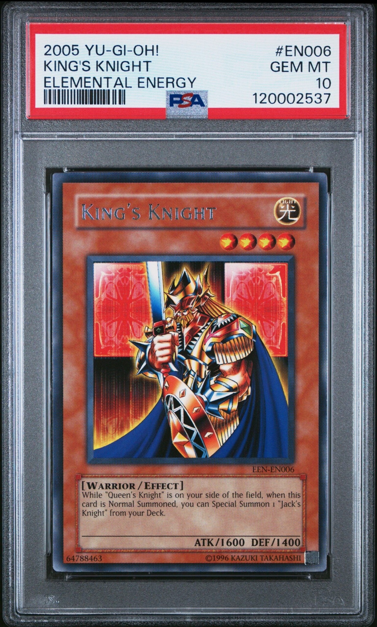 2005 Yu-Gi-Oh Elemental Energy King's Knight #EEN-EN006 trading card