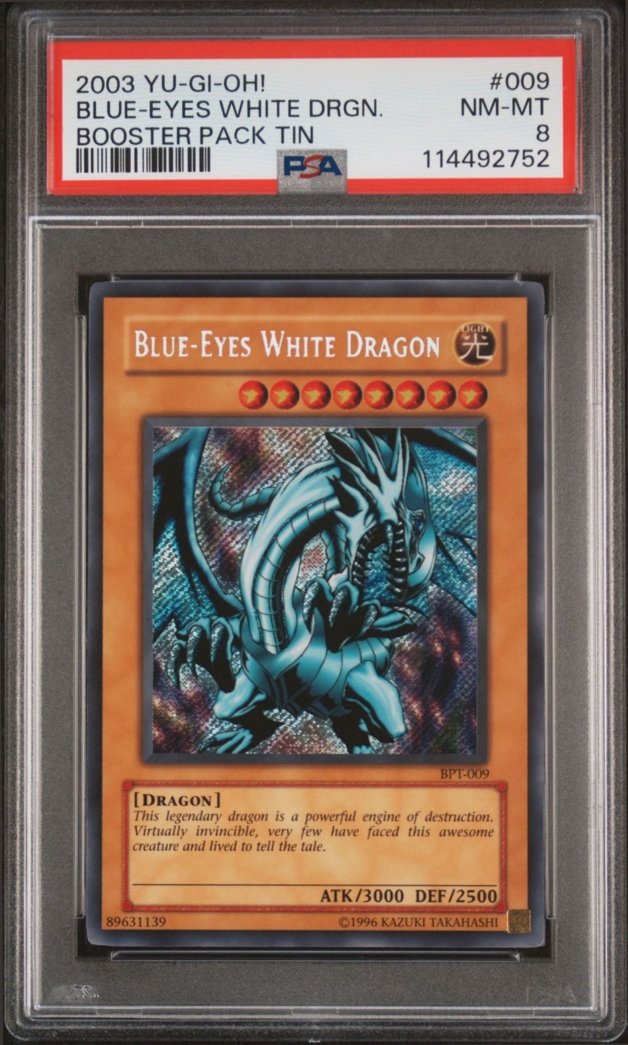 2003 Yu-Gi-Oh Collectible Tins 2003 Blue-Eyes White Dragon #BPT-009 trading card