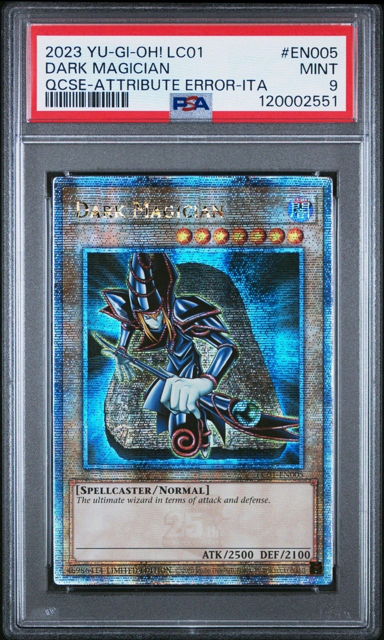 2023 Yu-Gi-Oh Legendary Collection Dark Magician #LC01-EN005 trading card