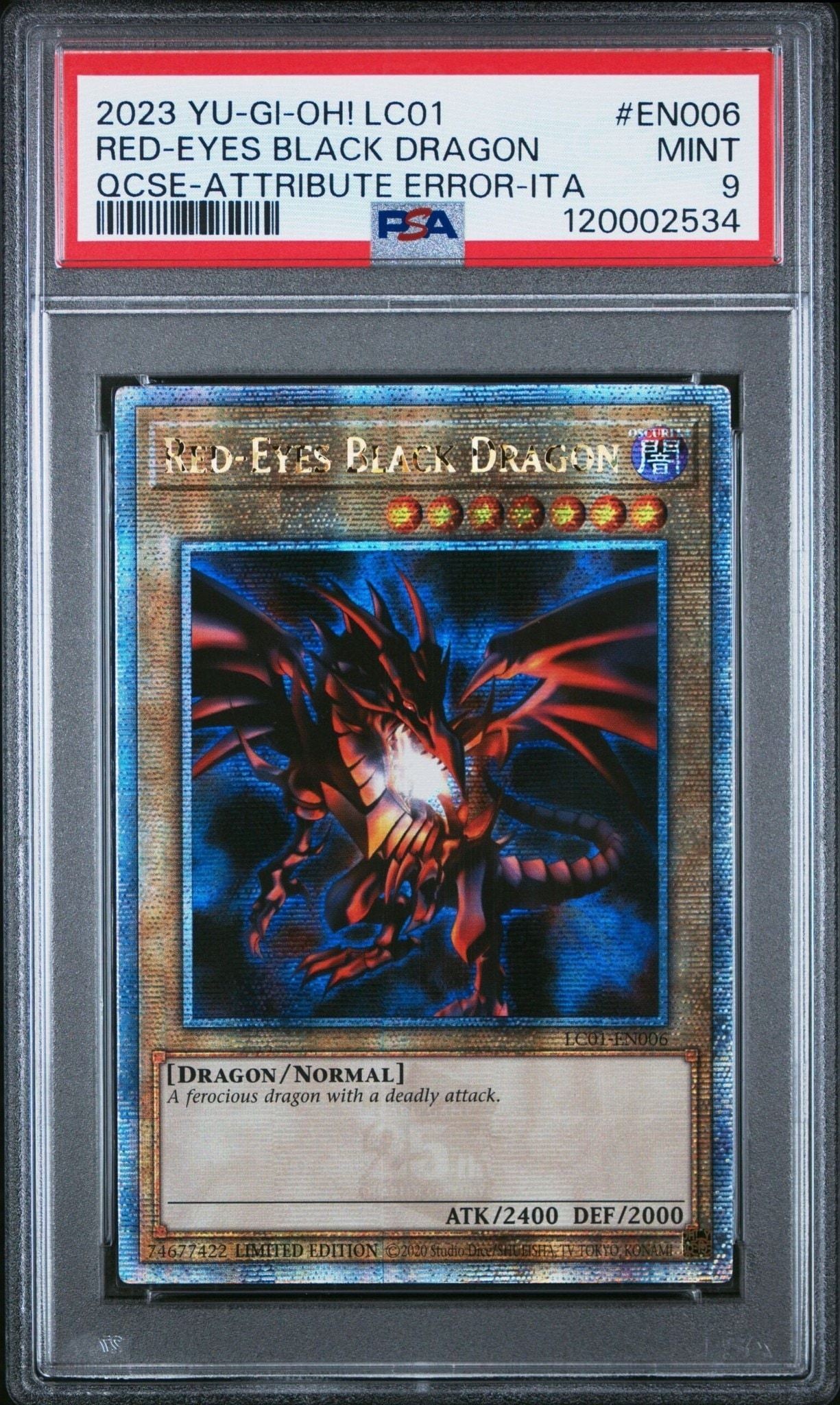 2023 Yu-Gi-Oh Legendary Collection Red-Eyes Black Dragon #LC01-EN006 trading card