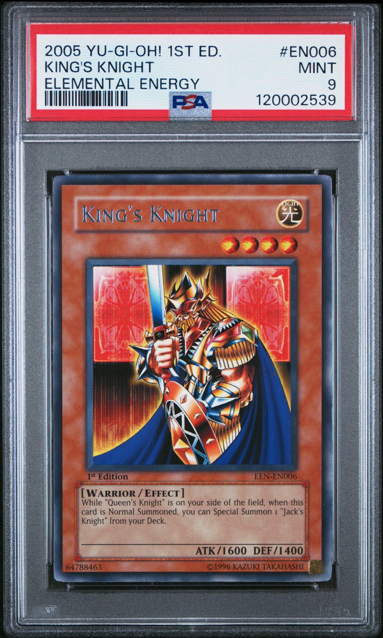 2005 Yu-Gi-Oh Elemental Energy King's Knight #EEN-EN006 trading card