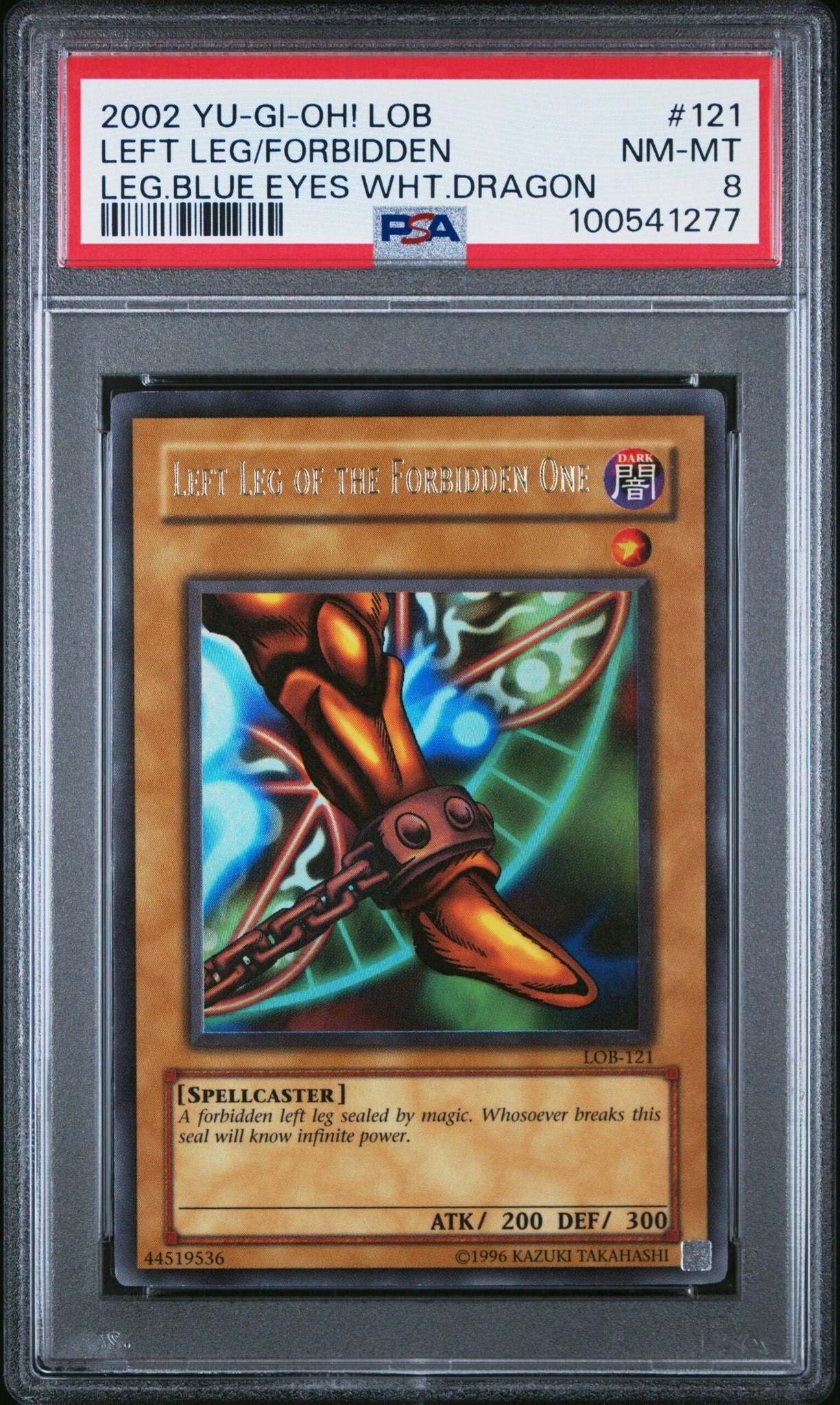 2002 Yu-Gi-Oh! Legend of Blue Eyes White Dragon Left Leg Of The Forbidden One #LOB-121 Yu-Gi-Oh! card front