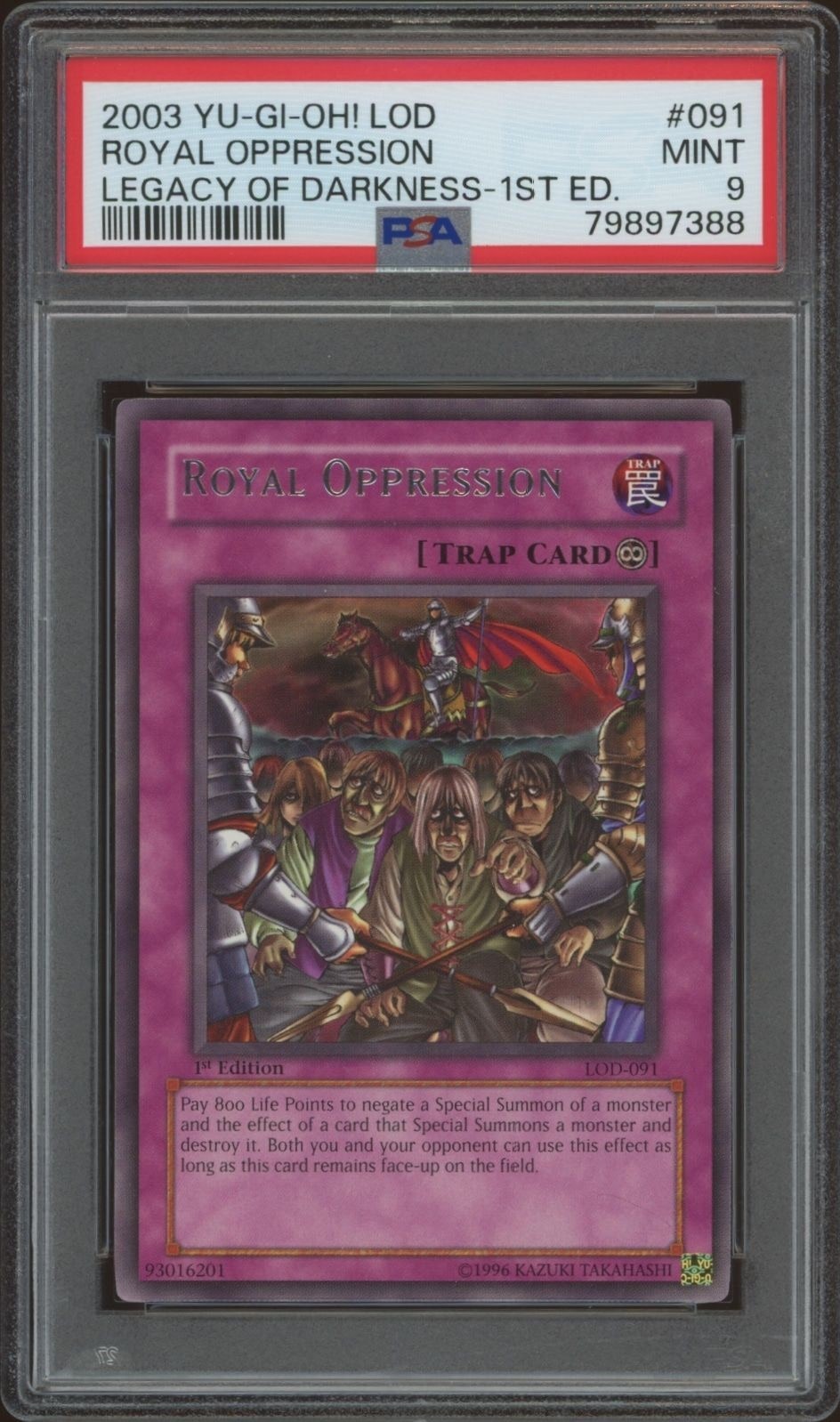 2003 Yu-Gi-Oh Legacy of Darkness Royal Oppression #LOD-091 trading card