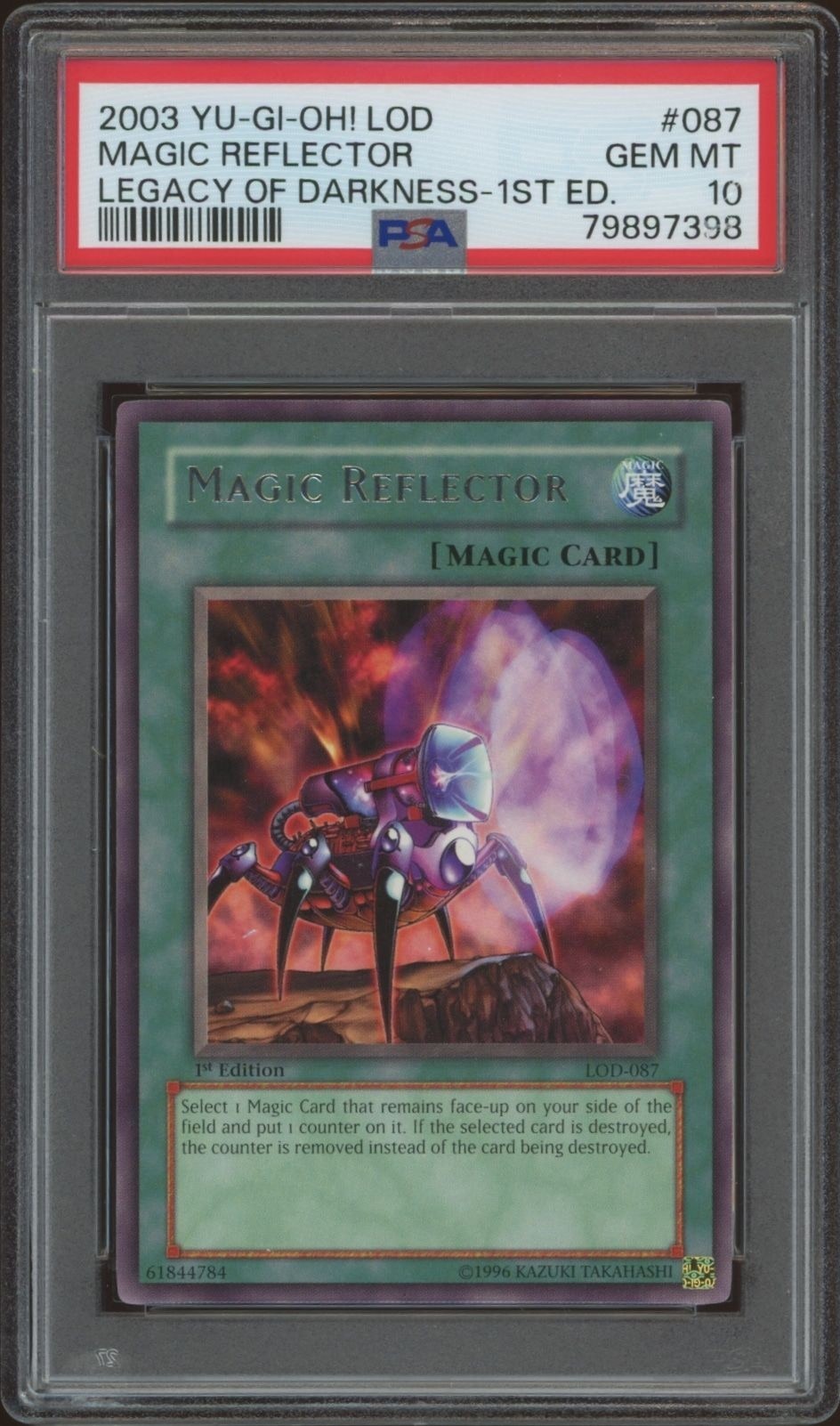 2003 Yu-Gi-Oh Legacy of Darkness Magic Reflector #LOD-087 trading card