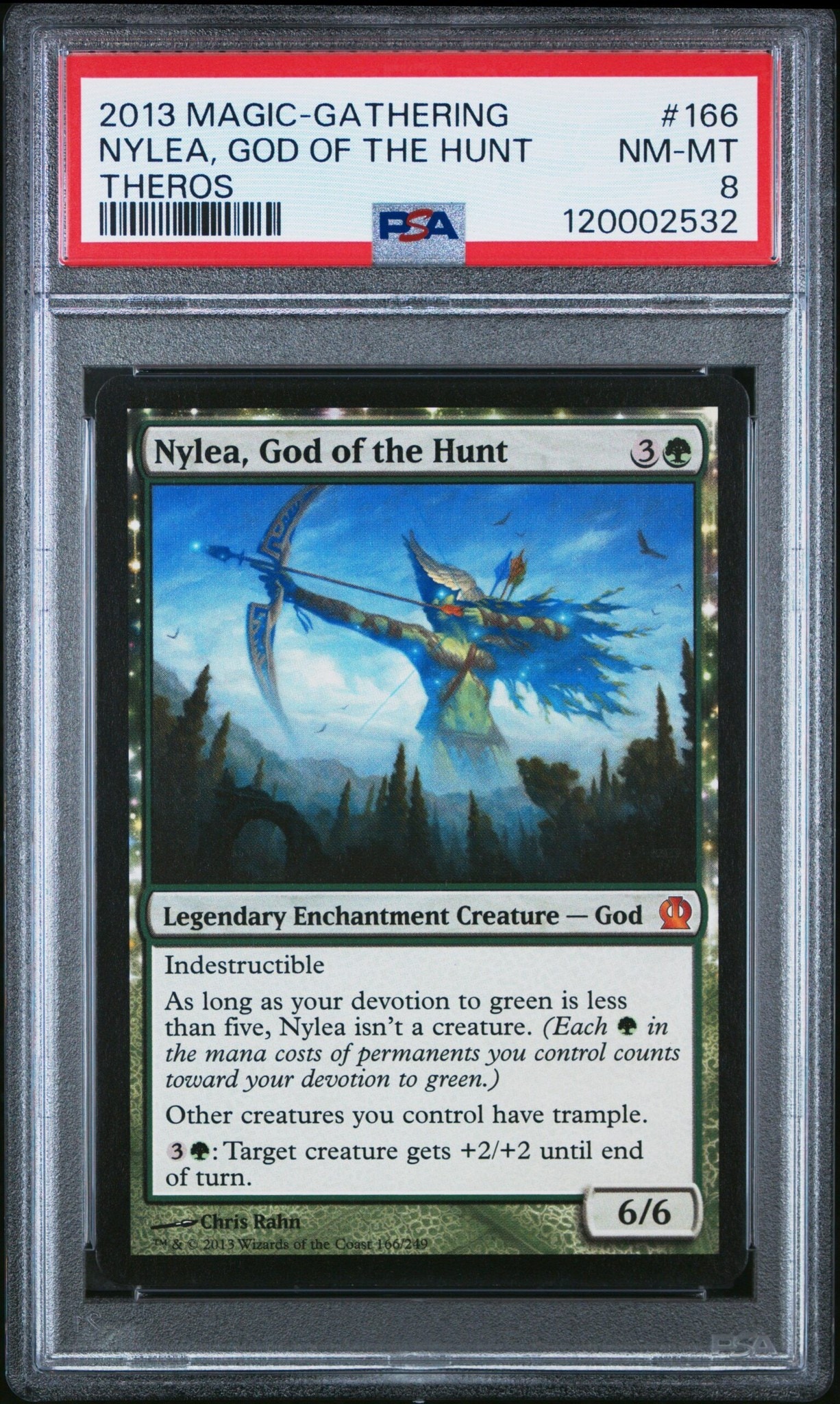 2013 magic-the-gathering Theros Nylea, God Of The Hunt #166