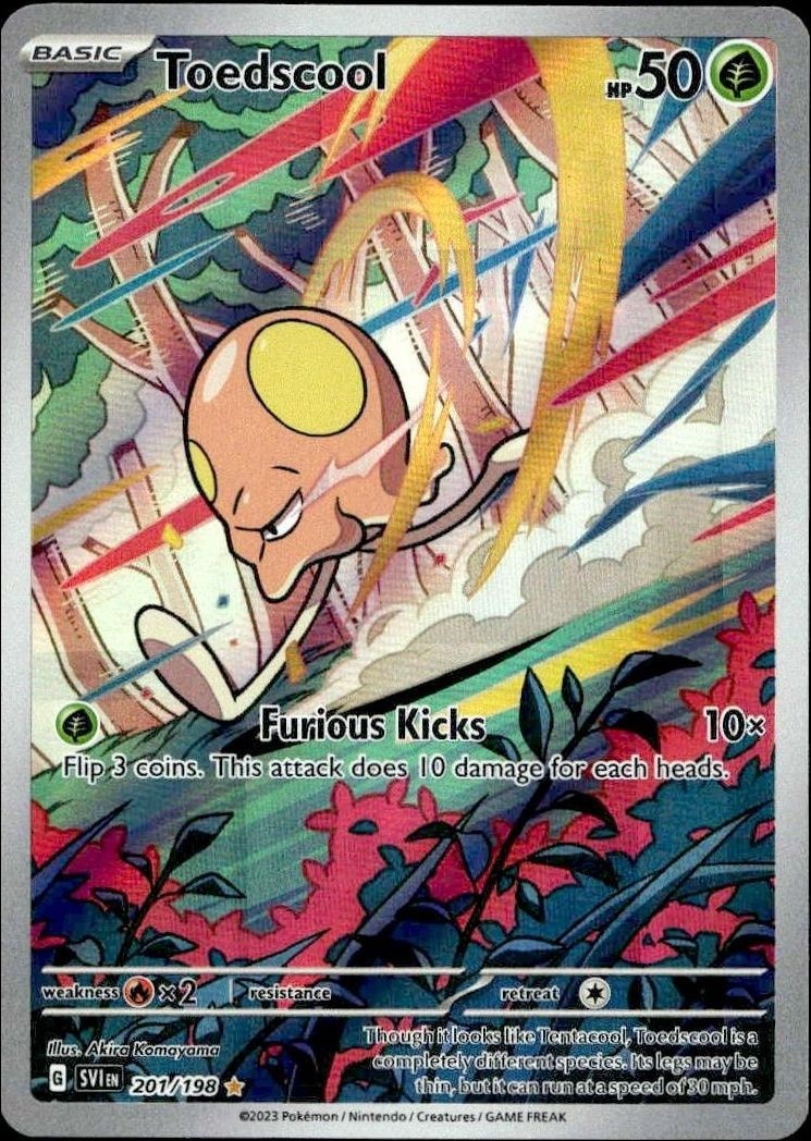 2023 Pokémon Scarlet & Violet Toedscool #201/198 trading card