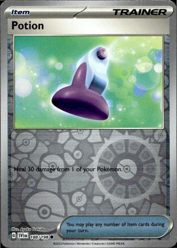 2023 Pokémon Scarlet & Violet Potion #188/198 trading card