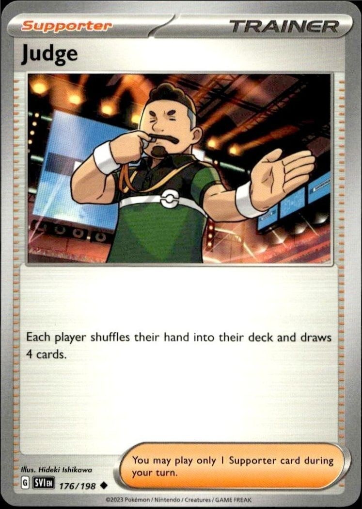 2023 Pokémon Scarlet & Violet Judge #176/198 trading card