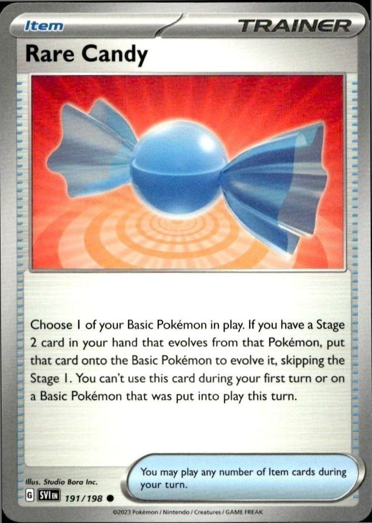 2023 Pokémon Scarlet & Violet Rare Candy #191/198 trading card