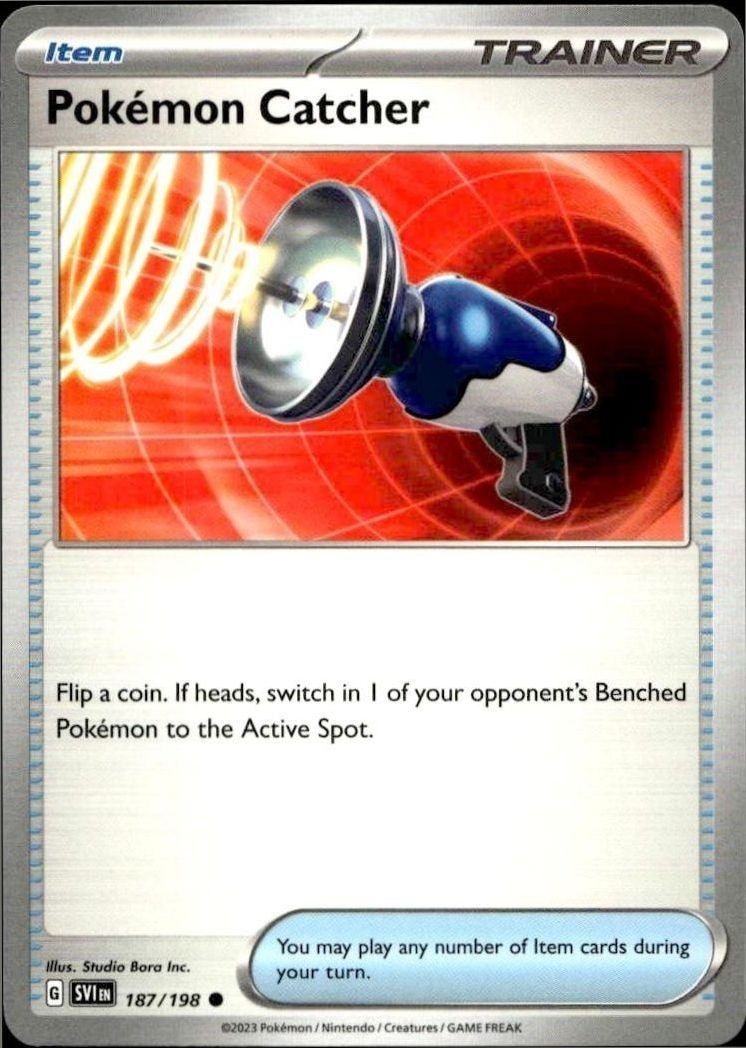 2023 Pokémon Scarlet & Violet Pokémon Catcher #187/198 trading card